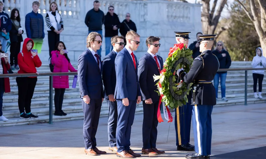 UA Veteran Students in DC at the Tomb of the Unknown Soldier